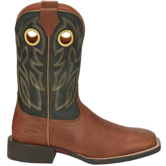 Justin Boots Mens Reposado 12 Inch Lizard Square Toe Cowboy  display picture 1