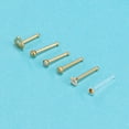 thumbnail image 3 of ZS 6PCS 20G Clear Bioflex Crystal Nose Stud Piercing Nose Bone/L Shaped/Nose Screws Rings Set, 3 of 4