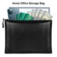 thumbnail image 4 of Maoww Fireproof Document Bag Waterproof Passport Coins Storage Holder Travel Office Silicone Coated Safe Pocket with Zipper, 4 of 7