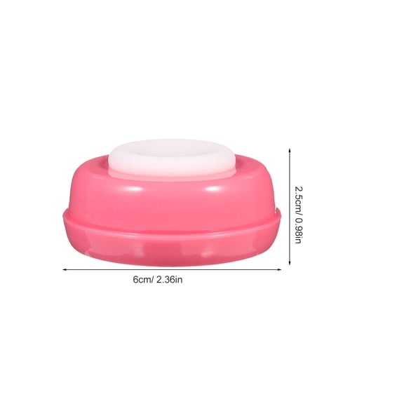 Raindrops 5Pcs Sealing Disks for Milk Bottle Caps Food Grade Silicone Pink