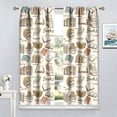thumbnail image 4 of Vintage Bookshelf Kids Curtains, Watercolor Library Learning Education Study Bookcase Theme Window Treatments for Living Room Bedroom Classroom Nersury Kids Room Decor Drapes 42x63 Inch, 4 of 6