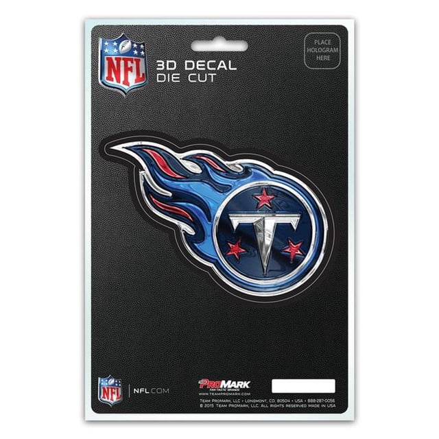 Autocollant Tennessee Titans 5x8 Design Logo 3D Découpé