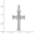 thumbnail image 4 of Finest Gold 14K White Gold Latin Cross Pendant, 4 of 4