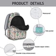 thumbnail image 4 of Fall Hedgehog Pattern Backpack for School,Cute School Bag,Schoolbag with Adjustable Shoulder Straps & Padded Back,15.3"x11"x7.1".﻿, 4 of 6