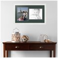 thumbnail image 2 of ArtToFrames Collage Photo Picture Frame with 2 - 8x10" Openings, Framed in White with Envy and Black Mats (CDM-3966-107), 2 of 8
