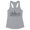 Heather Grey, variant on Skyline Arlington Virginia Tank Top Fitted Racerback Women's Large White
