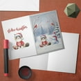 thumbnail image 3 of Hello Winter Ragdoll Football Snowman Welcome Snowy Morning 5x7in Folded Greeting Card Cat Lover Kitten Owner Gifts Idea Single Note Card with Envelope - 01012, 3 of 5