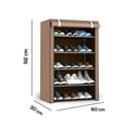thumbnail image 2 of Zapatera de 5 Niveles Multifuncional | Estante para Zapatos | Almacenamiento de Calzado de Acero Inoxidable | Closet Organizador para Tenis | Tela Impermeable, 2 of 5