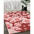 thumbnail image 2 of Ahgly Company Indoor Rectangle Patterned Deep Rose Pink Area Rugs, 2' x 3', 2 of 6
