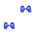 thumbnail image 3 of Jumpingount 1 par de manoplas para niños, cómodas, adorables, para niños pequeños, manoplas tejidas para mantener el calor, fundas para los Azul 2Conjunto, 3 of 6