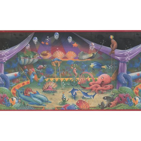 Underwater Circus Purple Tent Crab Octopus Swordfish ...