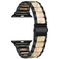 thumbnail image 5 of Adecuado para Apple watch1234567 SE, hebilla de mariposa de resina de tres cuentas de acero inoxidable, nueva correa de reloj, 5 of 5