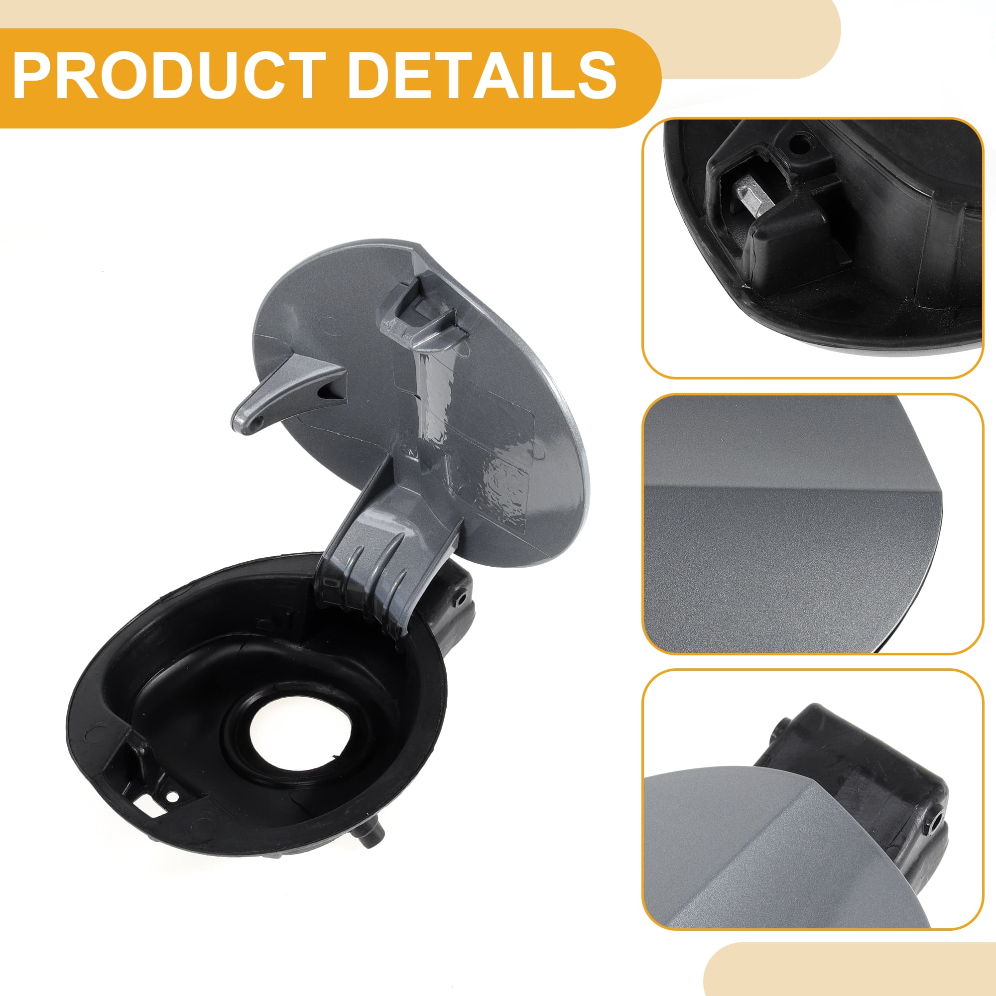 Unique Bargains Fuel Tank Door Cap for Volkswagen CC 2006-2012 Filler Flap Cover Gray