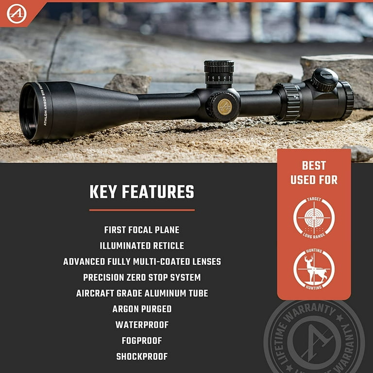 Athlon Optics Argos BTR GEN2 8-34X56 Rifle Scope, First