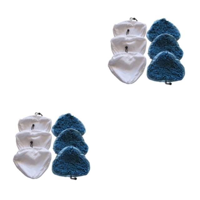 relayinert 6pcs/set Conveniently Replace Steam Mops Pads Effective Cleaning Made Easy Washable And Reusable As Shown 2Set