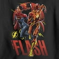 thumbnail image 2 of Boy's The Flash Distressed Superheroes Team  Pull Over Hoodie Black Large, 2 of 4