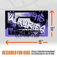 thumbnail image 4 of Franklin Sports WNBA Golden State Valkyries Over the Door Basketball Hoop - Kids Indoor Basketball Hoop with Mini Ball - WNBA Fan Shop Mini Hoop for Bedroom + Office, 4 of 16