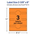 thumbnail image 6 of Avery Printable Wraparound Labels, Bright Orange, 2-3/8" x 8", 240ct, 6 of 11