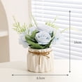 thumbnail image 2 of Flores artificiales, plantas verdes falsas, plantas en macetas, pequeñas decoraciones, decoración para el hogar, sala de estar, comedor, bonsái, 2 of 5