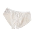 thumbnail image 2 of Lace Boyshorts Panties for Women Womens Thin Breathable Mesh Lace Briefs Cropping Hip Lifting Low Waist Underwear White XXL, 2 of 3