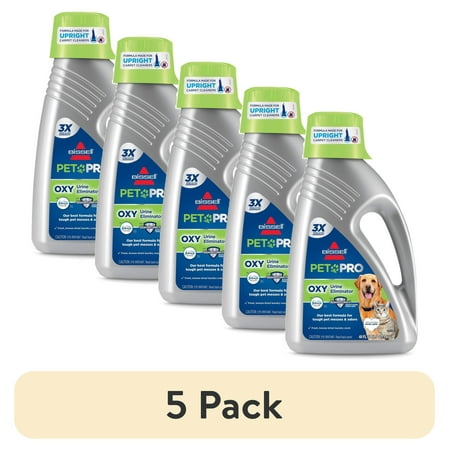 (5 pack) BISSELL Professional Pet Urine Elimator with Oxy and Febreze Carpet Cleaner Shampoo