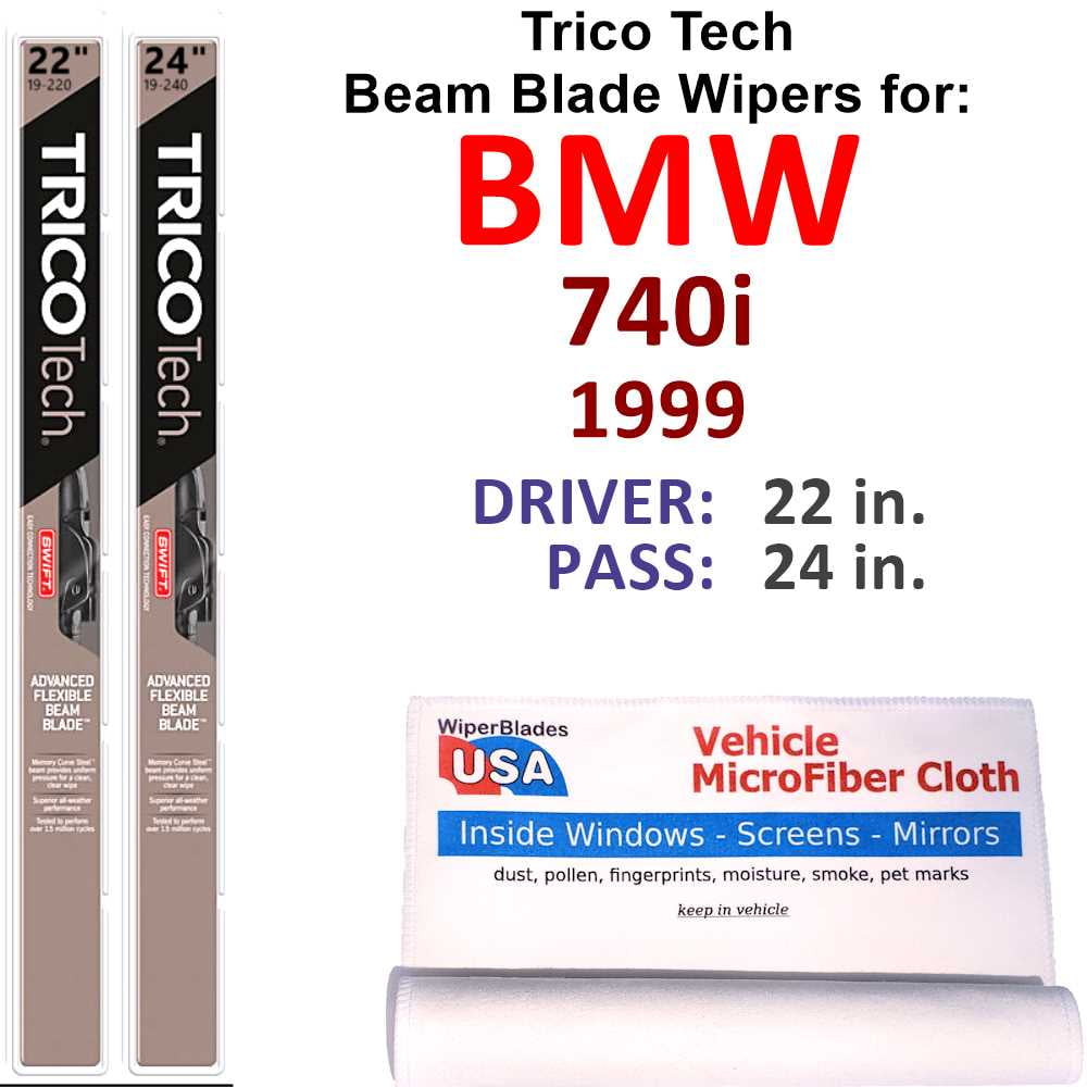 1999 BMW 740i Beam Blade Wipers (Set of 2)