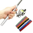 thumbnail image 2 of Pole,Pen Pole Kit Siuke Pocket Collapsible Rod Kit 1.6m Silver Rod Reel Rusuo Combos Hxber, 2 of 6