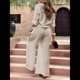 thumbnail image 5 of Camisa de Playa de Larga para Mujer, Blusa, Traje de Baño, Cuello Abotonado Albaricoque XXXL, 5 of 9