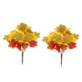 thumbnail image 2 of TOPRenddon 2-Pack Artificial Red Maple Leaves - Realistic Fall Decor Branches for Indoor/Outdoor | Faux Botanical Centerpiece for Thanksgiving & Autumn Home Decor, 2 of 6