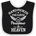 thumbnail image 3 of Inktastic Handpicked for Earth by My Pawpaw in Heaven with Angel Wings Boys or Girls Baby Bib, 3 of 4