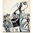 thumbnail image 3 of Patricq Kroon 20x23 Black Modern Framed Museum Art Print Titled - Ministers Threatened by the Hungry People (1900), 3 of 5