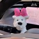 thumbnail image 1 of Lindo cachorro de peluche de West Highland para decorar el coche. Regalo ideal para niñas y decoración del hogar. Material suave y de alta calidad. Fácil instalación para el salpicadero del coche y la, 1 of 5