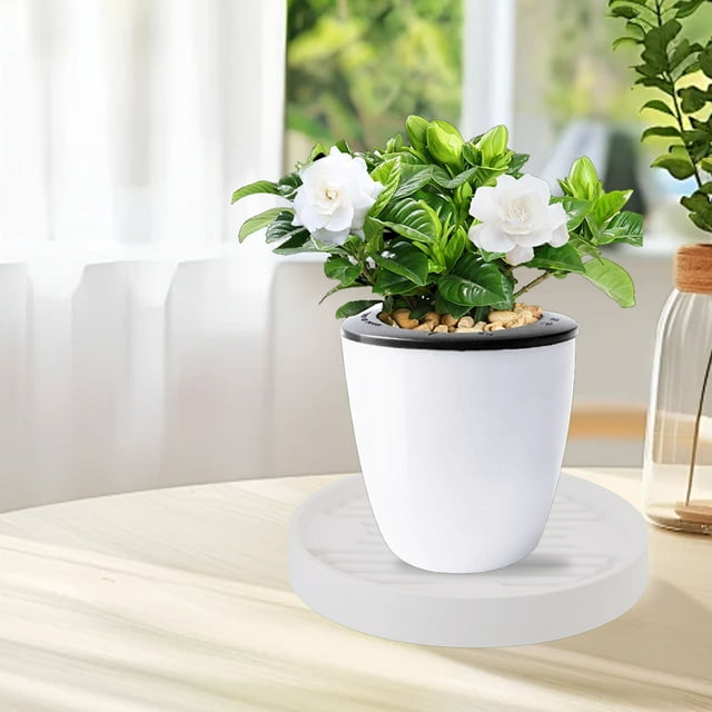 Caddy pour Plantes avec Roues Dissimulées, Déplaceur Rond de Pots de Fleurs Plateau de Plantes Intérieur Extérieur Poupée Palette de Plantes pour la Plantation de Semences