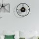 thumbnail image 5 of Etiqueta engomada transparente acrílica del reloj del espejo de 11,8 pulgadas, compatible con la decoración casera, 5 of 5