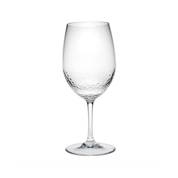 Plastic Wine Glasses Set of 4 (20oz), BPA Free Tritan Hammer Wine Glass Set, Unbreakable Red Wine Glasses, White Wine Glasses