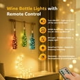 thumbnail image 4 of PChero 10 Pack Wine Bottle Lights with Cork & Remote, 6.6ft 20 LED Cork Lights Battery Operated, Waterproof Mini Fairy Lights for Liquor Bottles DIY Wedding Party Bar Christmas Décor, Warm White, 4 of 11