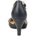 thumbnail image 4 of Journee Womens Bettie Almond Toe Mid Heel Pumps, Widths Available, 4 of 10