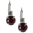 thumbnail image 2 of Swarovski Handmade Crystal Siam Earrings with Crystal Accent Nickel Free, 2 of 4