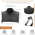 thumbnail image 2 of CAILDANL Fake Turtleneck Detachable Collars Set Half Top Mock Blouse Collar for Women Men, 2 of 7