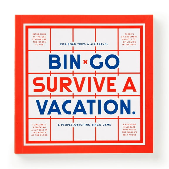 Bin-Go Survive a Vacation Bingo Book, (Hardcover)