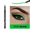 thumbnail image 1 of Delineador de ojos líquido resistente al agua, lápiz líquido mate de larga duración, verde, amarillo, Morado, azul y blanco, 12 colores( 11, 1 of 5