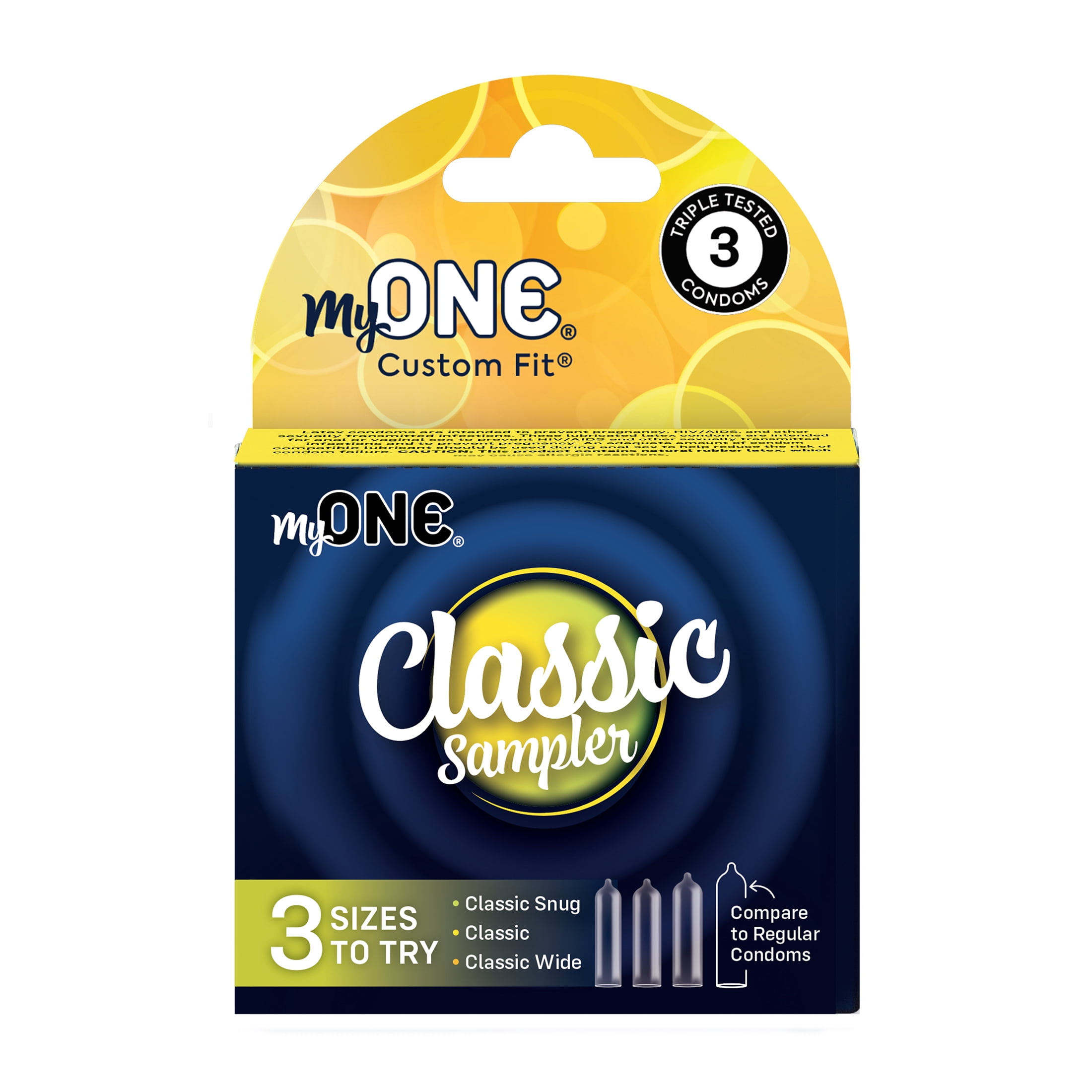 Try three sizes within our Classic range of MyONE Custom Fit