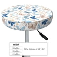 thumbnail image 4 of Xecao's Butterfly Print Stool Covers offer stylish, washable protection for PU round bar stools, perfect for home or commercial use., 4 of 7