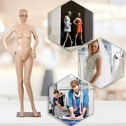 Female Mannequin Full Body Adjustable Mannequin Torso Dress Form for Sewing Mannequin 69 inches Detachable Mannequin Stand w/Metal Base & Mannequin Head