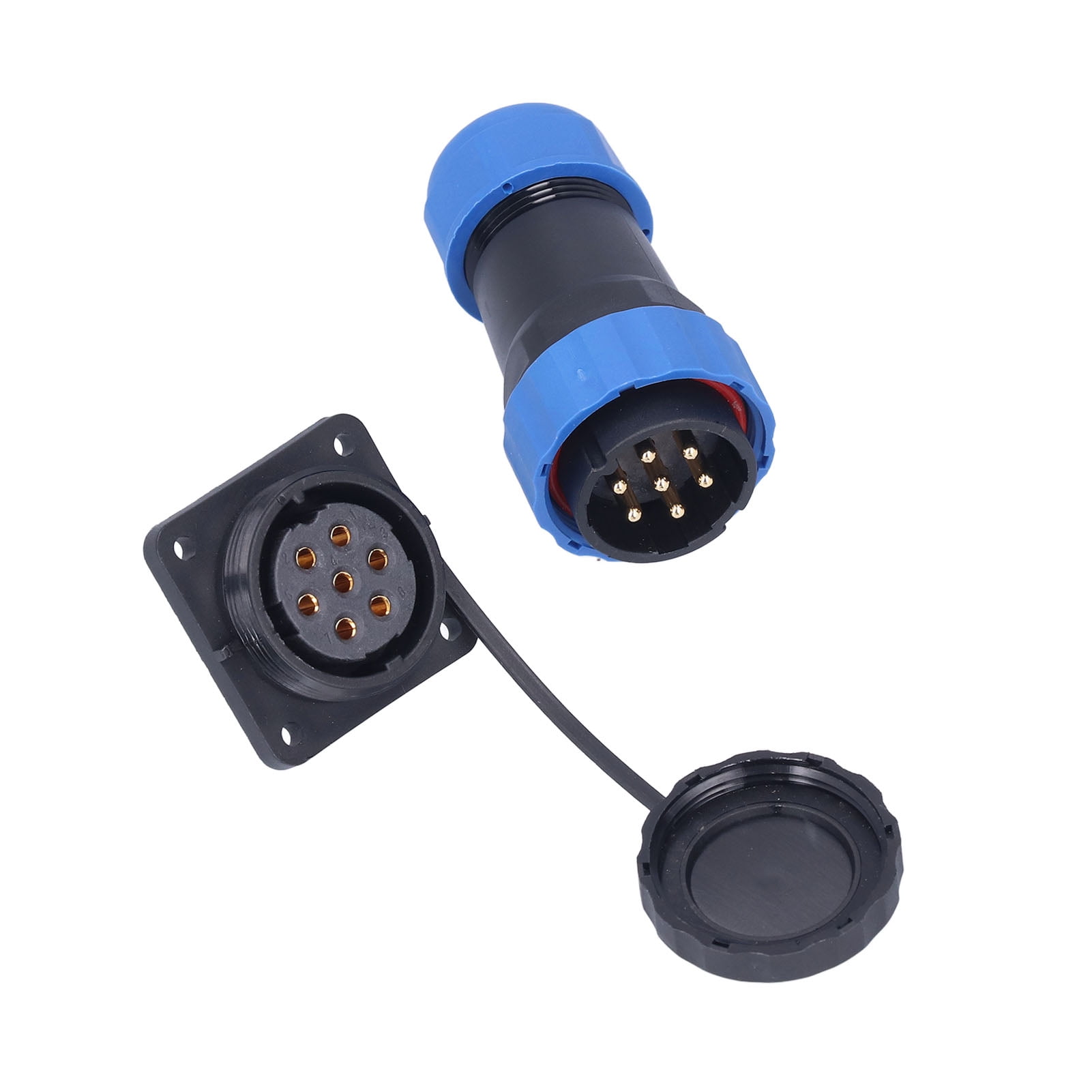 Conector Circular 5 Pines FGG 0B | Compatible Con LEMO | Bloqueo Automático | Para Equipos Médicos, Audio Y Datos | Pack De 5 Unidades