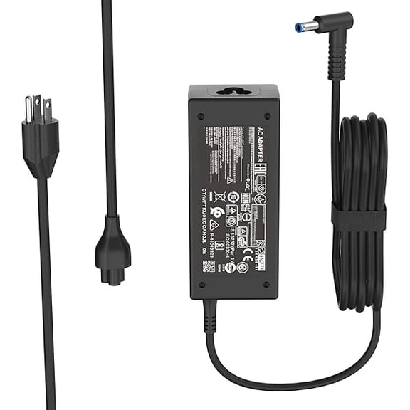 AoVoTo 45W TPN-LA15 Laptop Charger Compatible with HP 250 255 G9 G10 Stream 11 13 14 Notebook 14 15 17 L25296-001 740015-002 740015-003 740015-004 Blue Tip Adapter Power Supply Cord 4.5 * 3.0mm