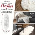 thumbnail image 5 of Bxaolu Luxury Soft Fluffy Area Rug 20" x 55", Faux Fur Comfortable&nbsp;Rug Decorative Plush Shaggy Carpet for Christmas Decor Bedside Sofa Floor Bedroom, Living Room, White, 5 of 9
