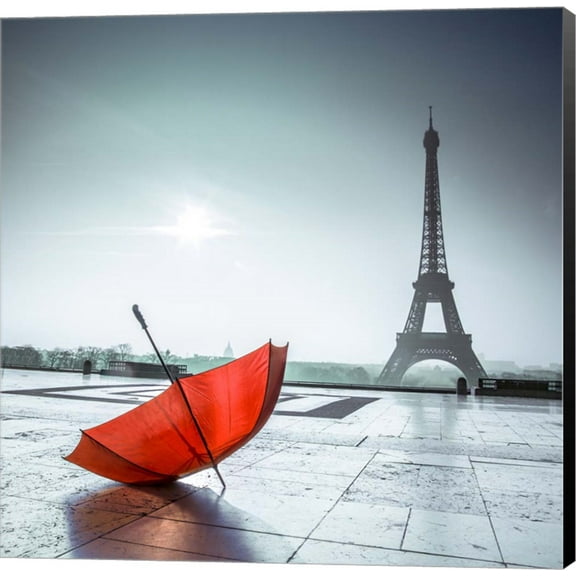 Great Art Now Red Umbrella by Assaf Frank Canvas Wall Art