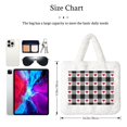 thumbnail image 3 of Yiaed Heart Black Buffalo Plaid Gingham Print Fluffy Shoulder Bag Plush Bags Women Ladies Tote Bag Fluffy White Furry Purse Handbag for Autumn and Winter, 3 of 7