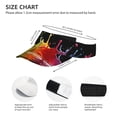 thumbnail image 3 of Sikiie Vibrant Color Splash Sun Visor Hat Adjustable Velcro Golf Visor Sports Sunscreen Visor Hat for Outdoor Activities, 3 of 7